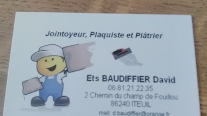 Ets Baudiffier David, Plâtrier - Plaquiste à Iteuil